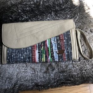 Gorgeous vegan leather clutch